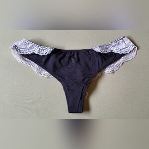 La Senza Black and White Thong